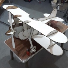 80cm Çift Kanatlı Maket Uçak 3D PUZZLE
